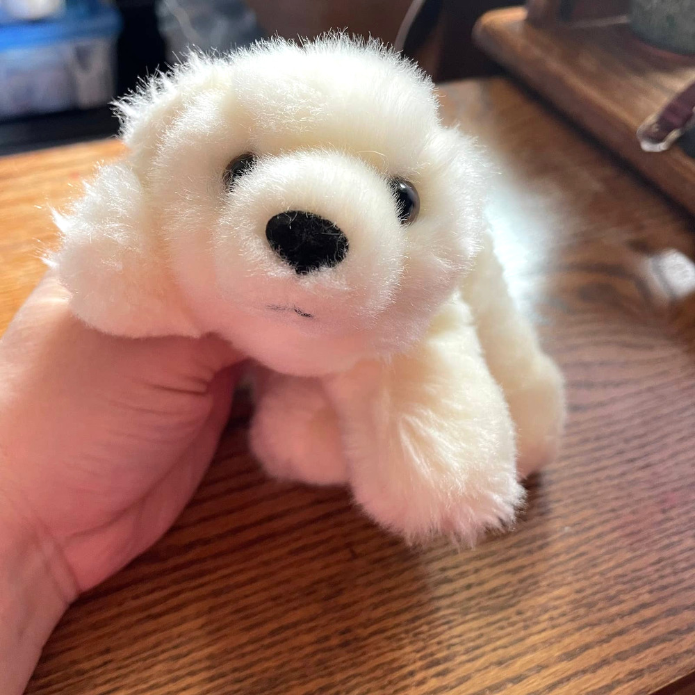 Polar Bear Stuffed Animal Small Aurora Toys Stuffy Cute Fluffy Cuddly